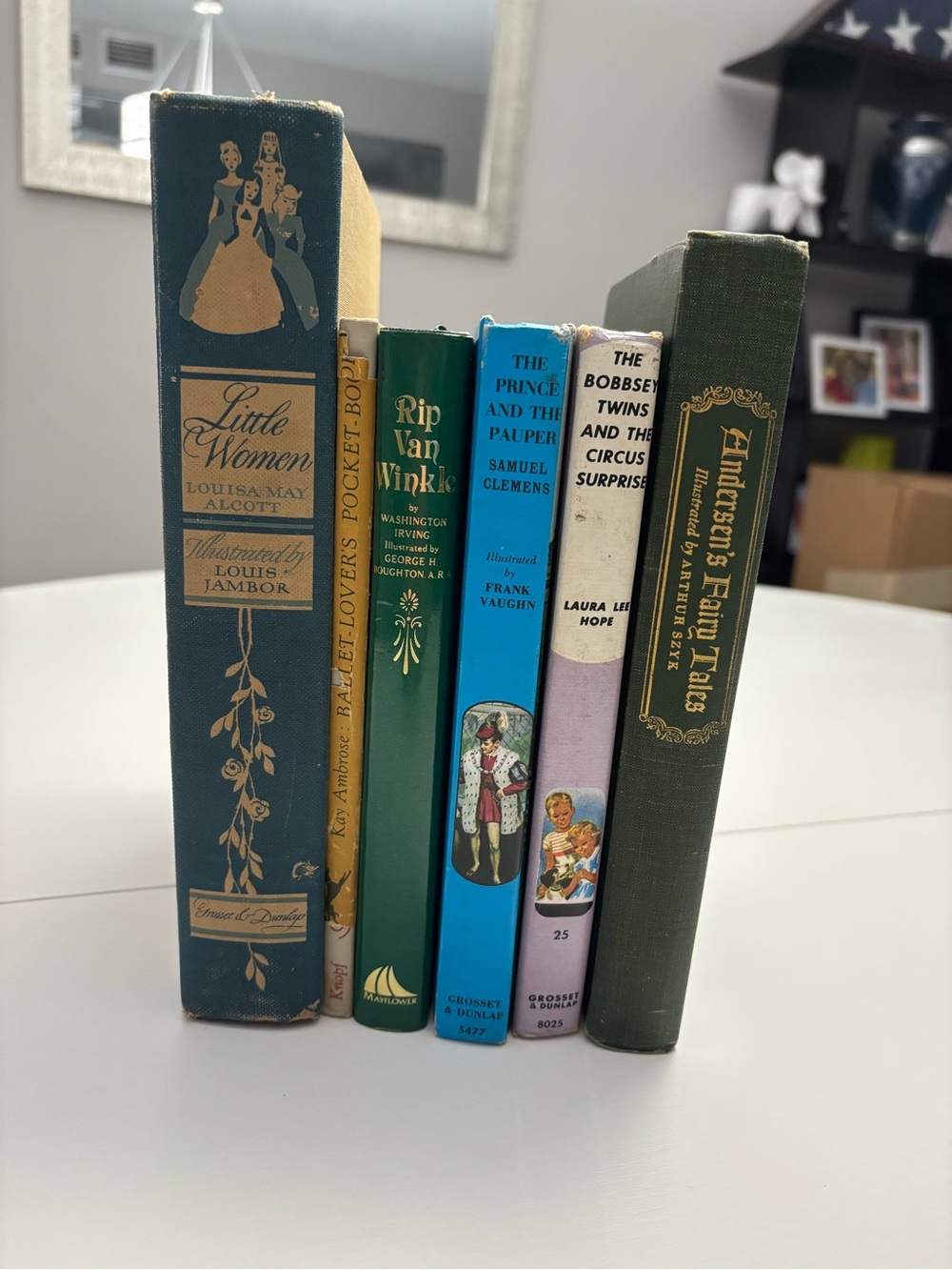 Vintage 1940s Classic Children's Books Lot (6 Hardcovers) - Illustrated